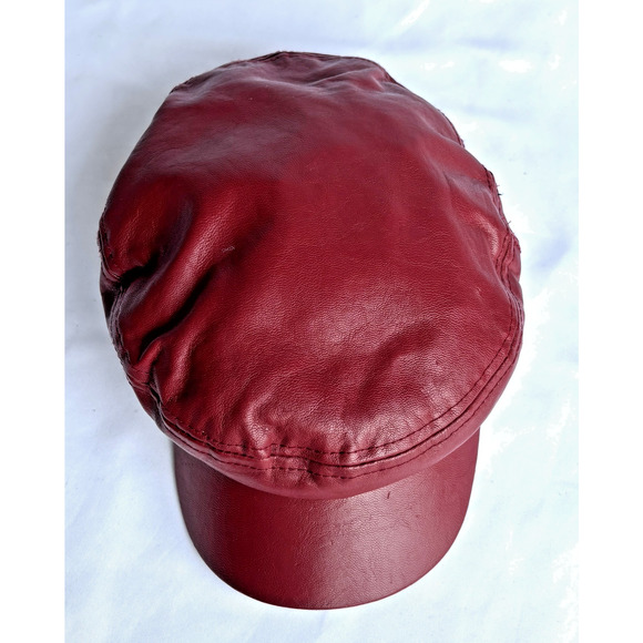 Bershka Accessories Pleather Vegan Cap size Medium - Picture 4 of 6